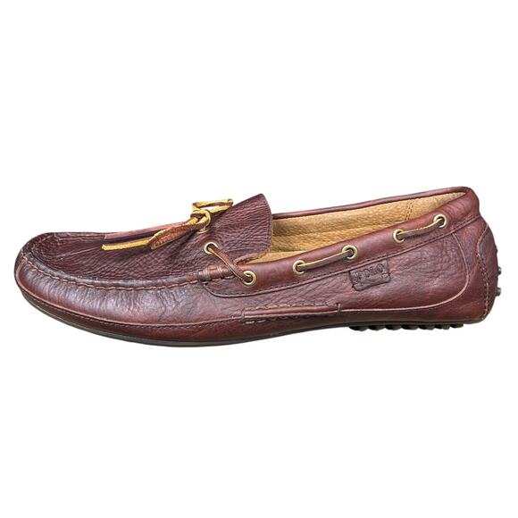 Polo Ralph Lauren Men’s Wyndings Brown Leather Driving Loafer Size US 12 main image 8